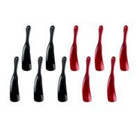 MOBUTOFU Tragbare Schuhlöffel aus Robustem Kunststoff 10 Stück Pack mit Glatten Kanten Geeignet für Zuhause und Unterwegs