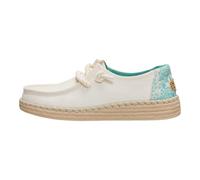HEYDUDE Espadrille Wendy Hibiskus – Kork-Fußbett, leicht, reisetauglich – Damen Beige 36 EU