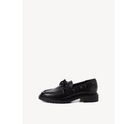 Tamaris Damenschuhe Sportliche Schnürer BLACK LEATHER BLACK LEATHER - Gr. - 36