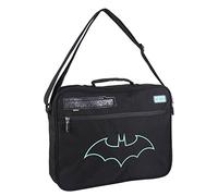 Mochila Bandolera Niño de Batman Con Bolsillo Superior y Lateral, Asa Bandolera Ajustable | Licencia Oficial DC