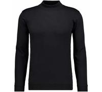 RAGMAN Regular Fit Longsleeve schwarz, Einfarbig