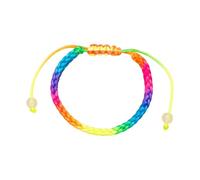 Mocoocouture Dehnbares Mehrfarbiges Geflochtenes Handgefertigtes Armband Als Symbol Für Glück Und Vielseitiges Modeaccessoire. Armband Aus Baumwollfaden