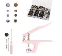 Mocrop 50 Sätze Druckknopf Set Mit Zange, Edelstahl Druckknöpfe, Metall Druckknopfzange, Druckknöpfe Ohne Nähen. Für Kinderkleidung, Diy-Kleidung, Canvas, Tragetaschen, Kunsthandwerk