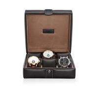 MODALO Gallante Uhrenbox für 6 Uhren - Elegante Uhren Aufbewahrungsbox mit weichem Innenfutter - Stilvolles Design für Damen & Herren (Schwarz)