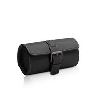 MODALO Genius Uhrenrolle für 2 Uhren - Elegantes Reiseetui aus Mikroleder, Kompakte Uhrenbox zur sicheren Aufbewahrung, Hochwertiges Uhrenetui für Reisen & Zuhause (Schwarz)