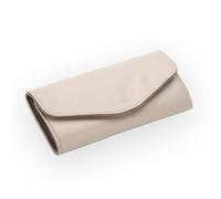 MODALO REGINA Reiseschmucketui/Travel Jewelry Case - elegantes Schmuck- & Uhrenetui für Damen, faltbare Schmucktasche mit Reißverschluss, Organizer für Ringe, Ohrringe & Ketten (Beige)