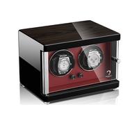 MODALO - UHRENBEWEGER AMBIENTE MV4 - schwarzes Makassar - rot / für 2 Uhren