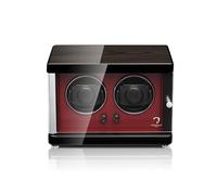 MODALO Uhrenbeweger (Watch Winder) Ambiente MV4 für 2 Uhren Rotes Makassar-Holz Design