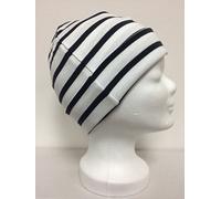 modAS Bretonische Rollmütze gestreift Verschiedene Größen und Farben (04 Weiss/blau, 2 = bis 55cm Kopfumfang)