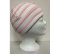 modAS Bretonische Rollmütze gestreift Verschiedene Größen und Farben (41 Weiss/rosa, 2 = bis 55cm Kopfumfang)