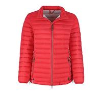 modAS Damen Steppjacke mit Stehkragen - Gesteppte Jacke in Daunenoptik inkl. Aufbewahrungsbeutel in Rot Größe 48/50