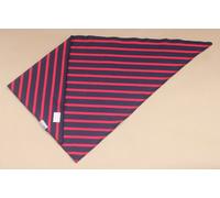 modAS Dreiecktuch blau - rot gestreift 60x60x85 cm bretonisches Dreieckstuch Halstuch Bandana dreieckiges Tuch