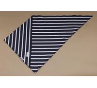 modAS Dreiecktuch blau-Weiss gestreift Verschiedene Größen bretonisches Dreieckstuch Halstuch Bandana dreieckiges Tuch