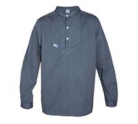 Fischerhemd Basic schmal gestreift Kinder blau 152