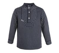 modAS | Kinder-Fischerhemd „BasicLine“ | breiter Streifen | Größe 134/140