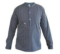Modas original traditionelles Finkenwerder Fischerhemd für Damen und Herren, Farbe:breiter Streifen, Größe:Herren 54 und Damen 48