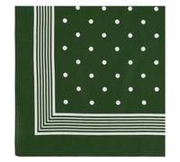 modAS Vierecktuch Bandana Kopftuch ca. 54x54 cm- Tuch in verschiedenen Designs und Farben aus Baumwolle in Grün mit Punkten