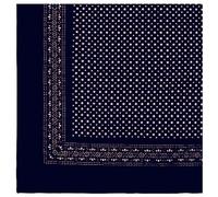 modAS Vierecktuch Bandana Kopftuch ca. 54x54 cm- Tuch in verschiedenen Designs und Farben aus Baumwolle in Blau mit kleinen Punkten