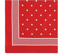 modAS Vierecktuch Bandana Kopftuch ca. 54x54 cm- Tuch in verschiedenen Designs und Farben aus Baumwolle in Rot mit Punkten