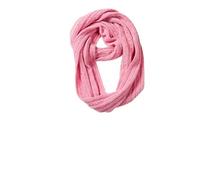 Modassori Damen-Strick Schal Snood Wolle Angora Cashmere kuschelig weich einfarbig Pink Zopfmuster 150cm x 28cm Artikelname Antonia Kollektion 2025-2026