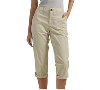 Modaworld Damen Cargo Capri Hose Sommer Stretch 3/4 Jeans Freizeithose Bermuda Caprihose Chino Cargohose Outdoor Slim Fit Wanderhose Trekkinghose Leicht High Waist Sommerhose