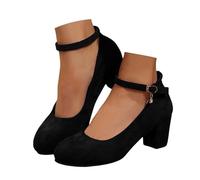 Modaworld Pumps Damen Breite Füße Schuhe - Elegant Absatzschuhe Kleiner mit Absatz Hochzeitsschuhe Sommer Tanzschuhe Bequem Damenschuhe Halbschuhe Highheels Trachtenschuhe Für Riemchen Dirndl