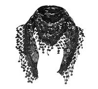 Modaworld Seiden-Tuch im Blümchen Design Hochwertiger Schal für Damen Mädchen Halstuch Umschlagstuch Loop weicher für Frühjahr Sommer Herbst Winter