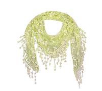 Modaworld Seiden-Tuch im Blümchen Design Hochwertiger Schal für Damen Mädchen Halstuch Umschlagstuch Loop weicher für Frühjahr Sommer Herbst Winter