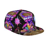 Mode 80er 90er Jahre verstellbare Snapback-Mütze für Männer und Frauen, Sonnenkappe, Hip-Hop-Kappe, Baseballkappe, Flache Krempe