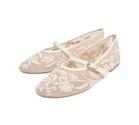 Mode Atmungsaktives Mesh Frauen Ballerinas Frühling Sommer Komfort Weiche Sohlen Mary Janes(42EU)