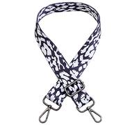 Mode Damen Taschengurt Bunter Schultergurt längenverstellbarer breiter Tragegurt Schultergurt für Handtaschen 78-140cm-Schultergurt für Handtaschen DIY Zubehör, Silbergrau Haken Grau, 78-140cm