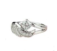 Mode Engel Flügel Mit Zirkon Eingelegt Ring Dame Mädchen Persönlichkeit Schmuck Geschenk