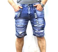 Moderei Denim-Shorts für Herren, Jeans-Capri Herren Jeans Capri Bermuda Shorts, Männer Kurze Jeanshose Gr. 28-38