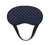 Modern Elegant Marineblau Gold Polka Dots,Vollständige Augenabdeckungen, lichtundurchlässige Schlafmasken, Verdunkelungs-Augenschützer