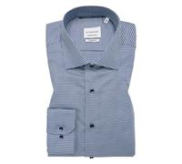 MODERN FIT Dynamic Cotton in blau strukturiert 42