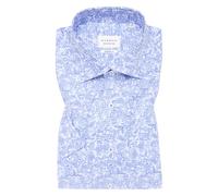 MODERN FIT Hemd in blau bedruckt 44