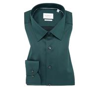 ETERNA - Hemd Satingewebe Langarm dunkelgrün, 48/Langarm - 65cm