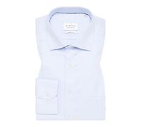 MODERN FIT Hemd in hellblau strukturiert 45