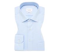 MODERN FIT Hemd in hellblau strukturiert 46