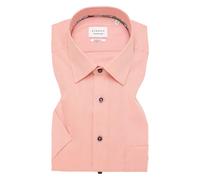 Kurzarmhemd ETERNA "MODERN FIT", Herren, Gr. 40, Normalgrößen, rot (lachs), 100% Baumwolle, tailliert, Kurzarm, Hemden, NON IRON (bügelfrei) (97232130-40) lachs