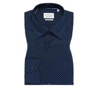 MODERN FIT Hemd in navy bedruckt 42