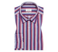 MODERN FIT Hemd in rauchblau gestreift 43