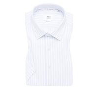 MODERN FIT Linen Shirt in hellblau gestreift 43