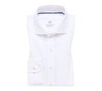 MODERN FIT Linen Shirt in weiß unifarben 44 weiß