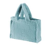 Modern Living Einkaufstasche Liz Jade , Jade , Jadegrün , Textil , Uni , 30x40 cm , Webpelz , verschließbar, faltbar, großes Hauptfach , 008982019909
