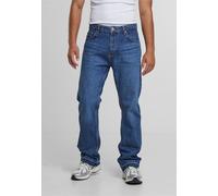 Bequeme Jeans 2Y STUDIOS "2Y Studios 2Y Arun Open Hem Straight", Herren, Gr. 28, Normalgrößen, midblau, 100% Baumwolle, unifarben, normal, Jeans (20662428-28) midblau