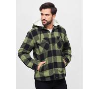 moderne Brandit Herren Jacke mit Baumwolle Schwarz/Oliv-Grün S