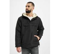 moderne Brandit Herren Jacke Reißverschluss Taschen Schwarz XXL