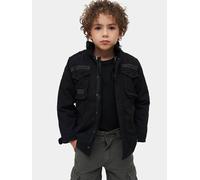 moderne Brandit Unisex Jacke Reißverschluss Klettverschluss mit Baumwolle Schwarz 170/176
