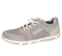 Moderne Damen Schnürschuh von Mustang aus Textil Strick Optik, Strumpf ähnliche Schaft. grau Gr. 41